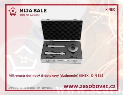 Mikrometr dutinový třídotekový (dutinoměr) KINEX 12-16 mm/0,005mm, DIN 863