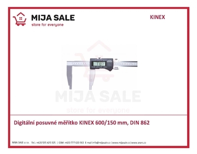 Digitální posuvné měřítko KINEX 600/150 mm, DIN 862