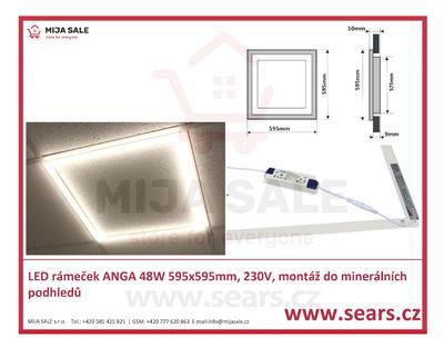 LED rámeček ANGA 48W 60x60cm

LED DENNÍ rámeček ANGA 48W 595x595mm, 230V, kazetový strop - 1