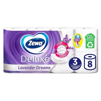 Zewa Deluxe Lavender Dreams toaletní papír 3-vrstvý 8 rolí