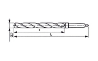 Vrták s kuželovou stopkou HSS DIN 345 P 8,0x156/75 mm - 2/2
