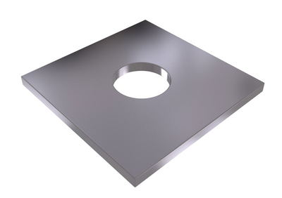 DIN 436 - P 11x30x3 - ocel - zinek bílý - Podložka čtyřhranná - 2