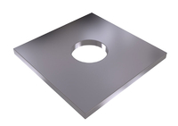 DIN 436 - P 11x30x3 - ocel - zinek bílý - Podložka čtyřhranná - 2/2