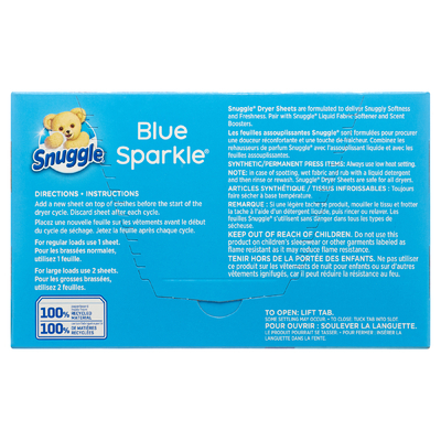 SNUGGLE BLUE SPARKLE vonné ubrousky do sušičky 200 ubrousků - 5