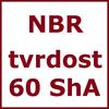 NBR tvrdost 60 ShA